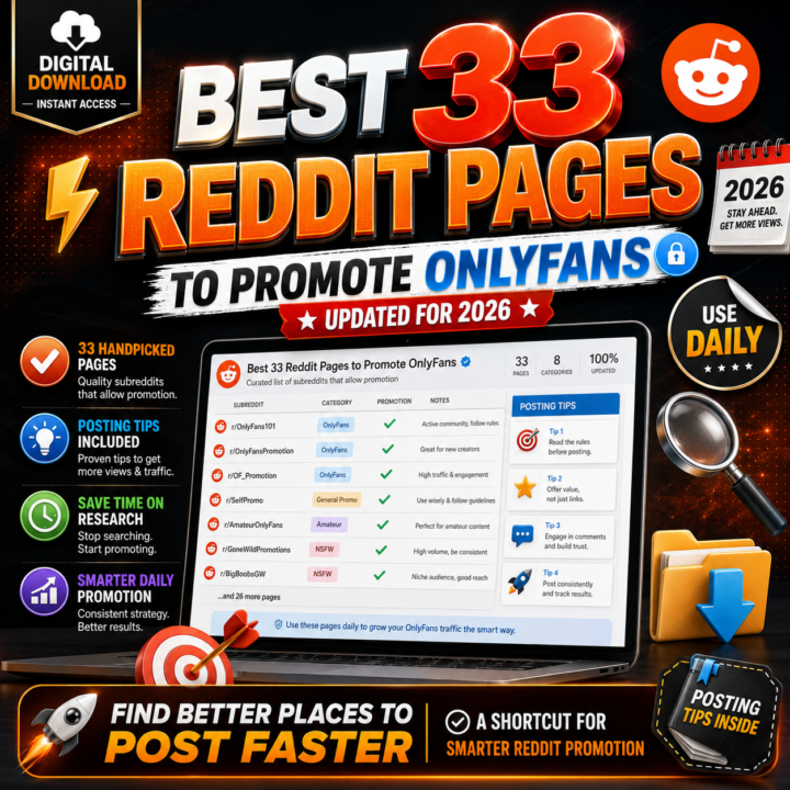 Best 33 Reddit Pages to Promote OnlyFans in 2026