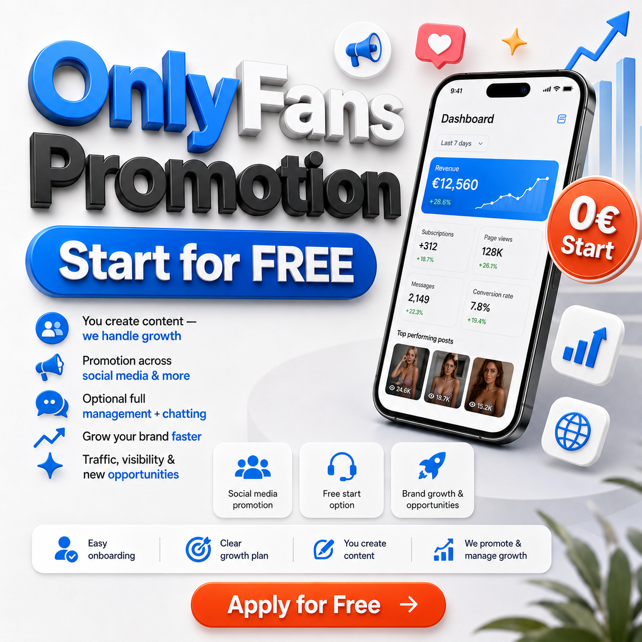 OnlyFans Promotion: Start for FREE