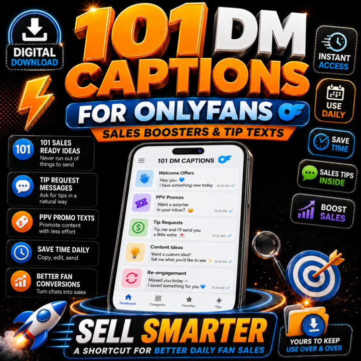 101 Mass-DM Sexting Captions for OnlyFans